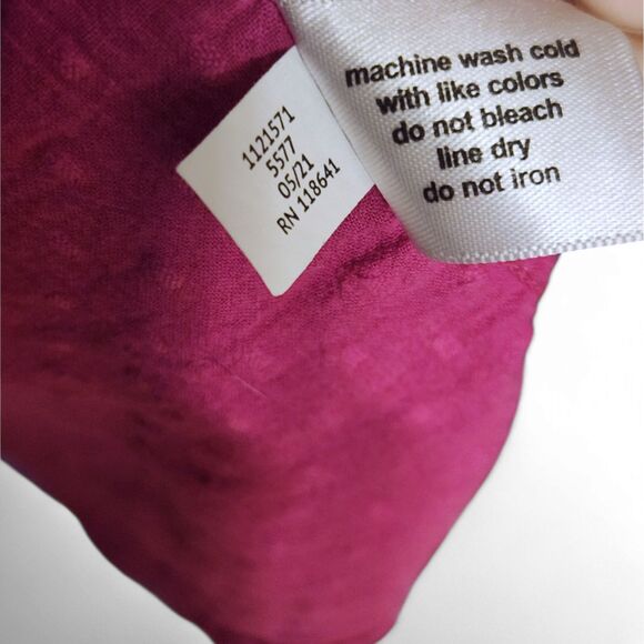 Lane Bryant Flutter-Sleeve Smock Detail Top, Fuchsia Pink, Woman 16, 100% Cotton - Picture 5 of 12